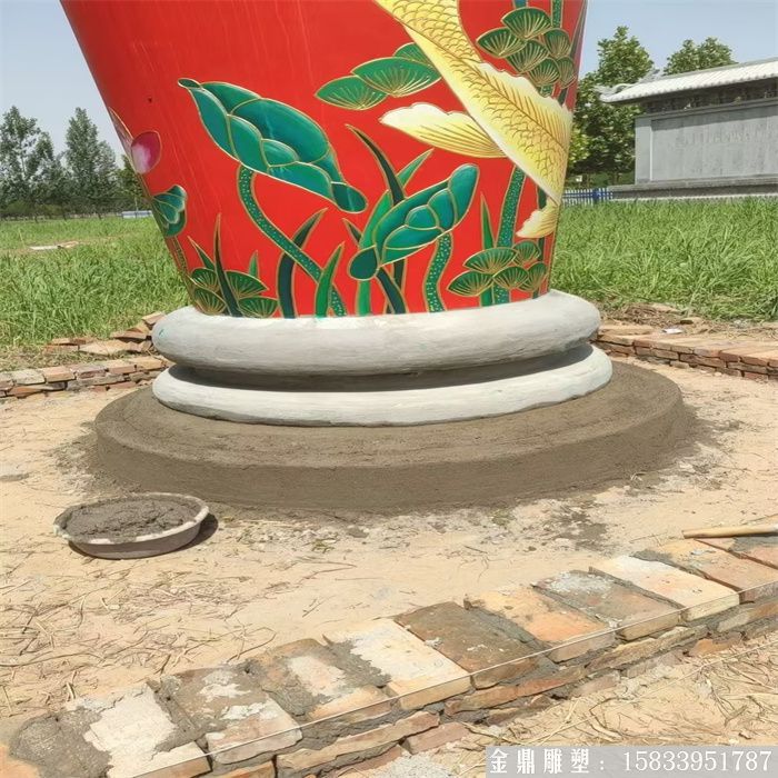 玻璃鋼大型花瓶雕塑 彩繪花瓶雕塑 (3) 玻璃鋼大型花瓶雕塑 彩繪花瓶雕塑 (3)