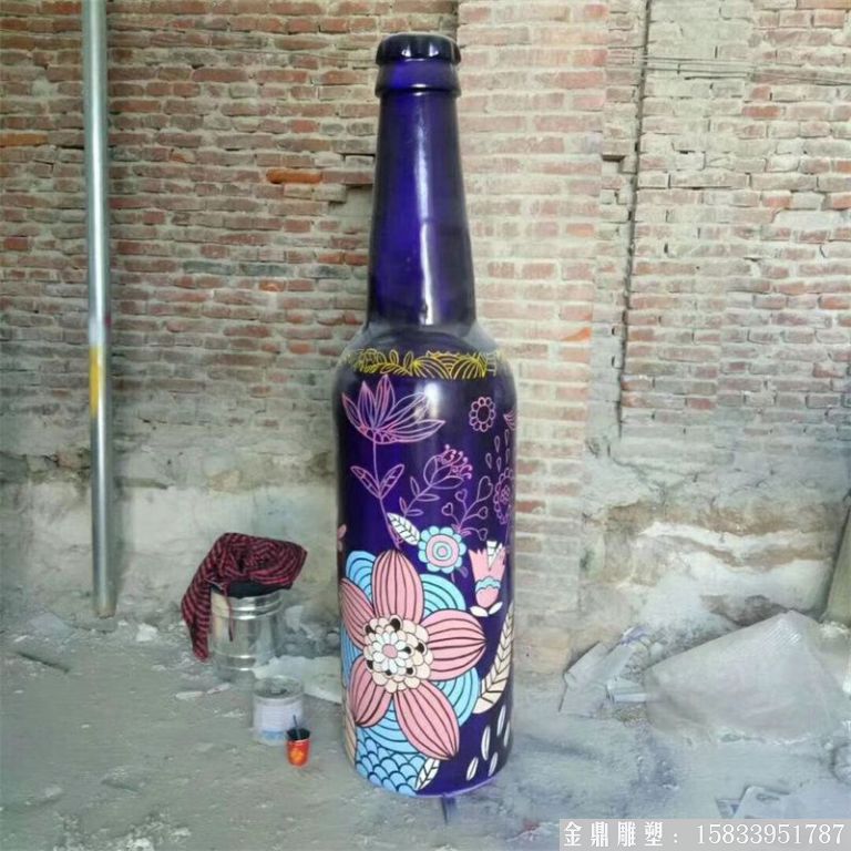 ktv酒瓶雕塑 質(zhì)美價(jià)廉玻璃鋼藝術(shù)品 (6)