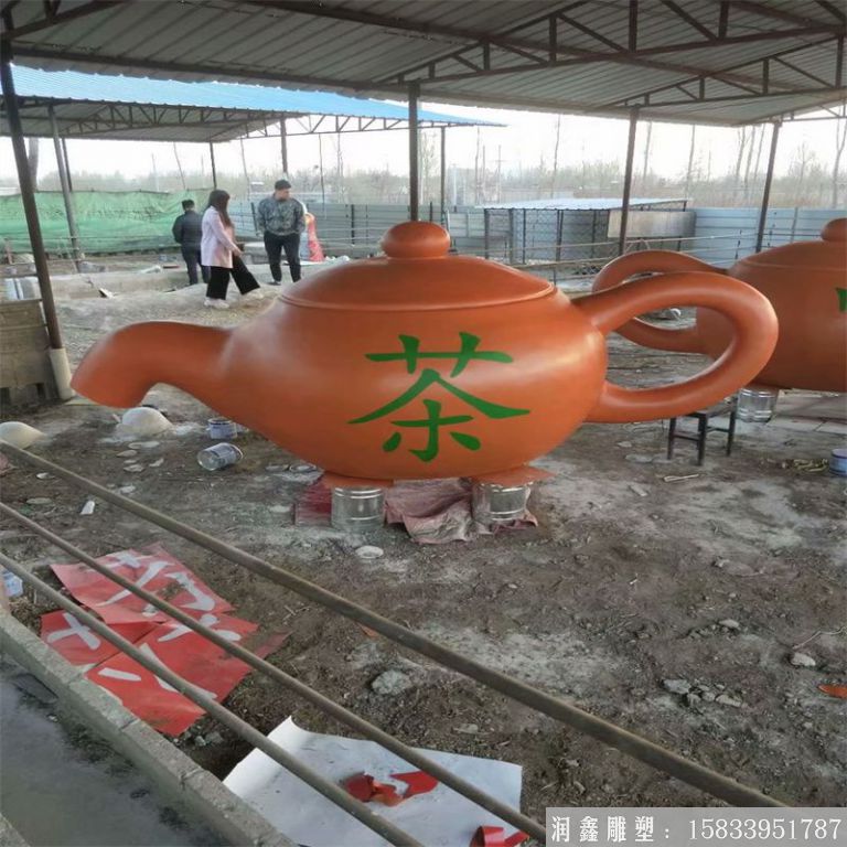 紫銅景觀茶壺，流水茶壺，景區(qū)天壺