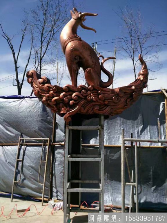 神獸鍛銅雕塑，動物神獸雕塑定做