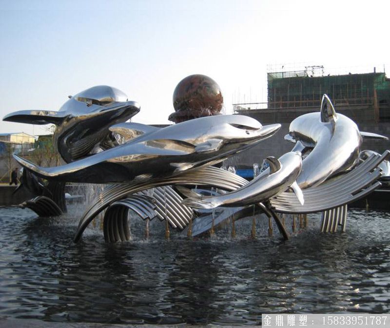 海豚雕塑加工廠家 海豚來圖定制